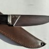 Нож Тукан, сталь Р12 (быстрорез), рукоять граб/венге с мельхиором
