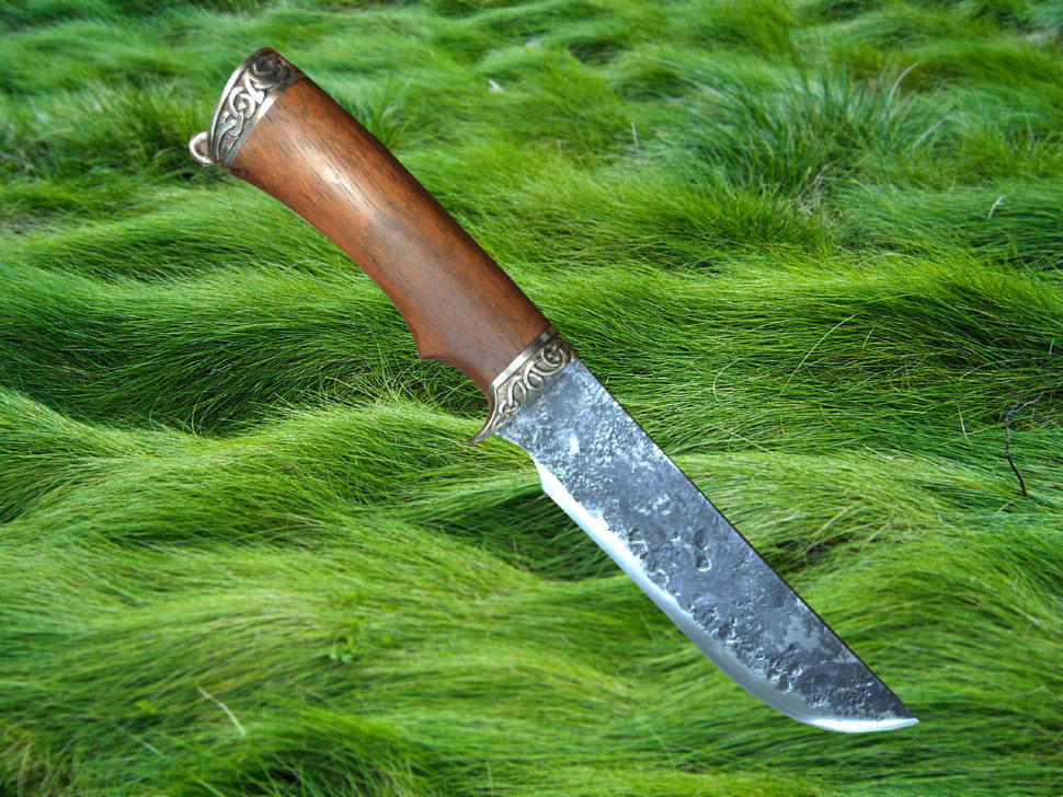 Нож Орел, сталь 9ХС, рукоять дерево бубинго