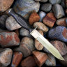 Нож Разведчика №5 из стали Х12МФ с резной рукоятью из граба Вишня