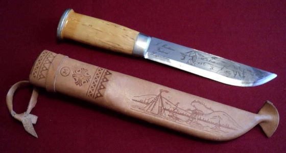 Саамский нож леуко