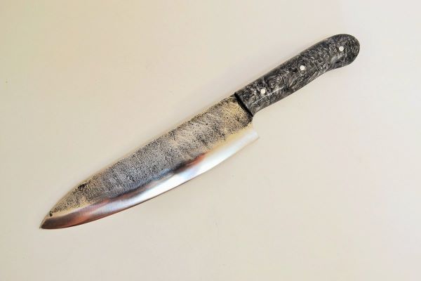 Универсальный кухонный нож из кованой стали с ручкой из акрилата