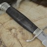 Нож Финка НКВД №10 реплика из стали Х12МФ, рукоять из стабилизированной карельской березы с мельхиором