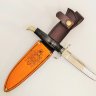 Нож Финка НКВД №12 реплика из стали Х12МФ, рукоять из акрилата (цвета в ассортименте) с мельхиором