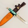 Нож Финка НКВД №12 реплика из стали Х12МФ, рукоять из акрилата с мельхиором