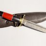 Нож Финка НКВД №13 реплика из дамасской стали, рукоять из граба с падуком, литье латунь