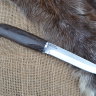 Нож финский со следами ковки, средний, клинок - Х12МФ, рукоять - венге, дюраль