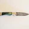 Складной нож НС-05, дамаск, стабилизированное дерево