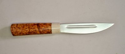 Нож Якут средний №16 из Х12МФ, рукоять cтабилизированное дерево с акрилатом