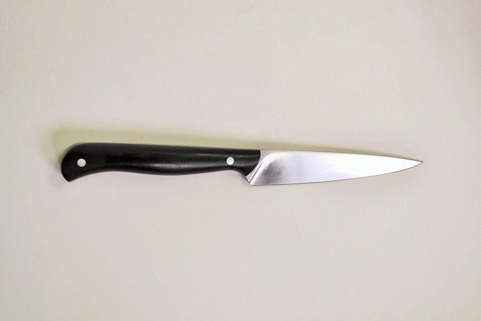 Нож Кухонный №3 из стали Х12МФ, рукоять из бубинга