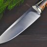 Нож Тукан, сталь N690, рукоять - акрилат, мельхиор, полировка клинка "сатин"
