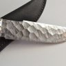 Нож Бобр-2 из дамасской стали, рукоять в обработке Камень из граба/венге