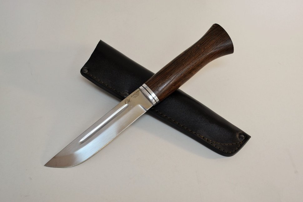 Нож финский Леукко, клинок из стали 95Х18, рукоять из венге, литье -дюраль