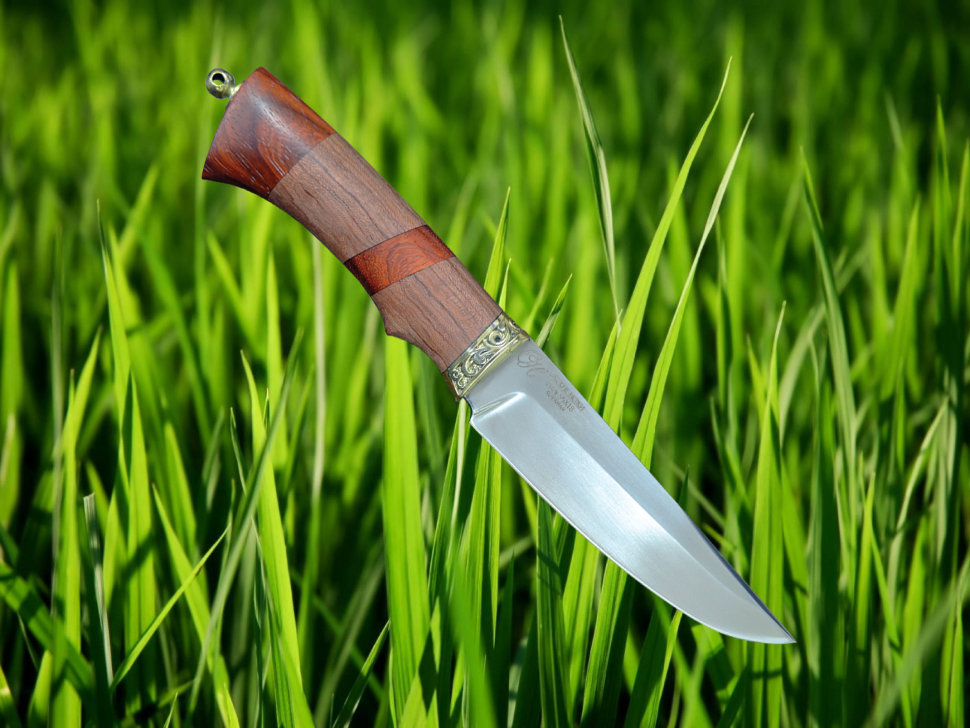 Нож Тукан из нержавеющей стали 95Х18, рукоять из дерева бубинго с падуком