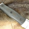 Нож Коршун цельнометаллический из стали Х12МФ с микартой хамелеон, на винтах