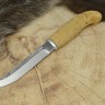  Нож финский Пуукко из стали 95Х18 со следами ковки, карелка, дюраль