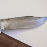 Нож Беркут из дамасской стали, рукоять из стабилизированного дерева с мельхиором