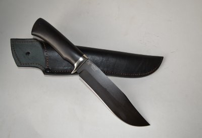 Нож Беркут, сталь Р12 (быстрорез), рукоять граб/венге с мельхиором