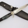 Нож Финка НКВД №2 реплика, сталь  95Х18, рукоять граб и стабилизированное дерево (цвет вставки в ассортименте), литье из мельхиора