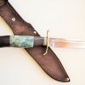 Нож Финка НКВД №2 реплика, сталь  95Х18, рукоять граб и стабилизированное дерево (цвет вставки в ассортименте), литье из мельхиора